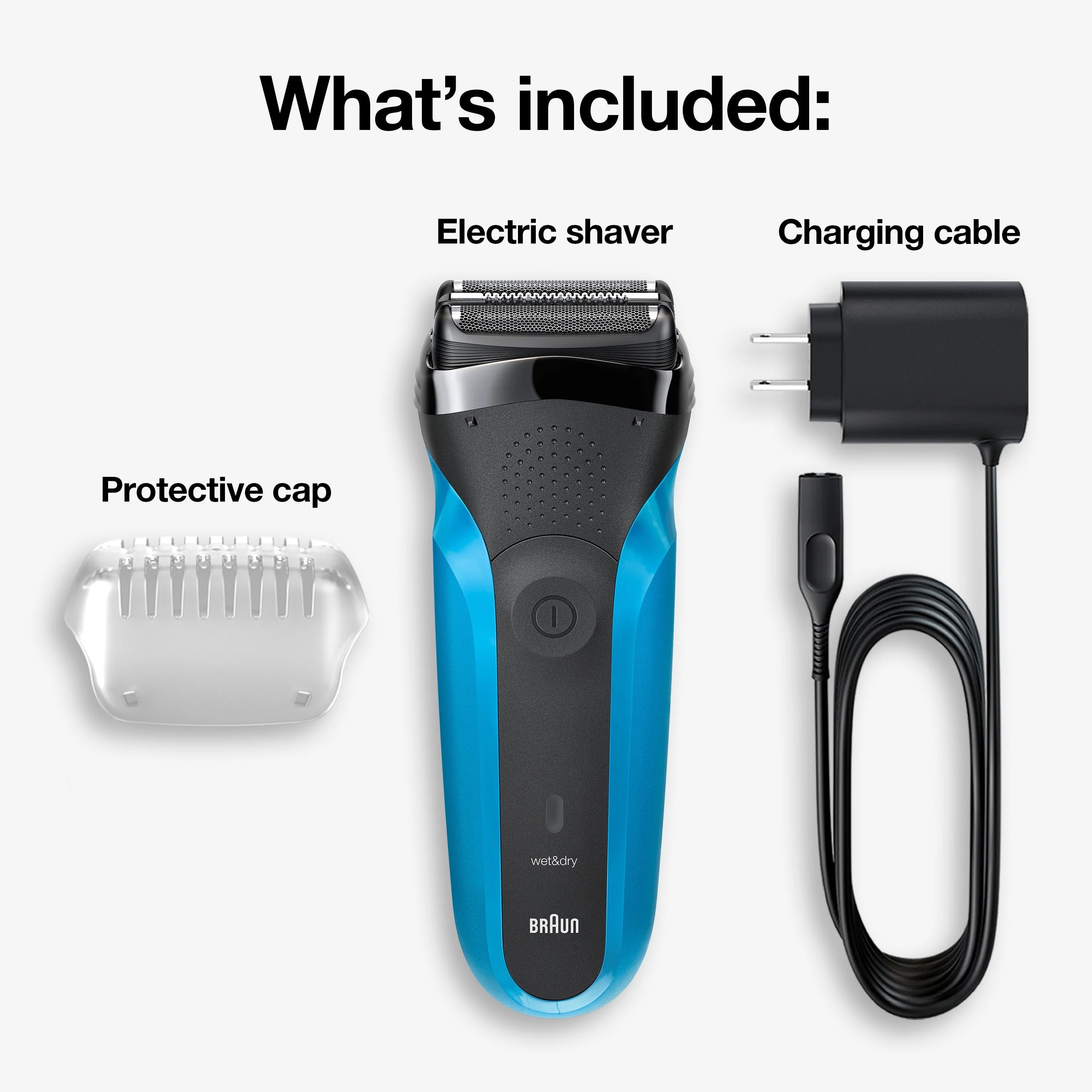 Braun Series 3 310s Rechargeable Wet Dry Electric Shaver O62765