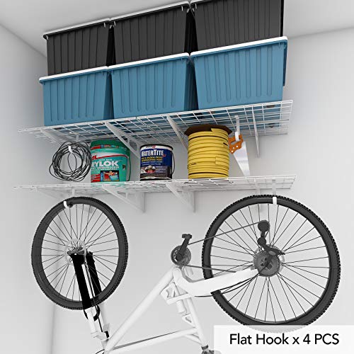 FLEXIMOUNTS 2-Pack 2x6ft Garage Wall Shelving Rack, Black C244838