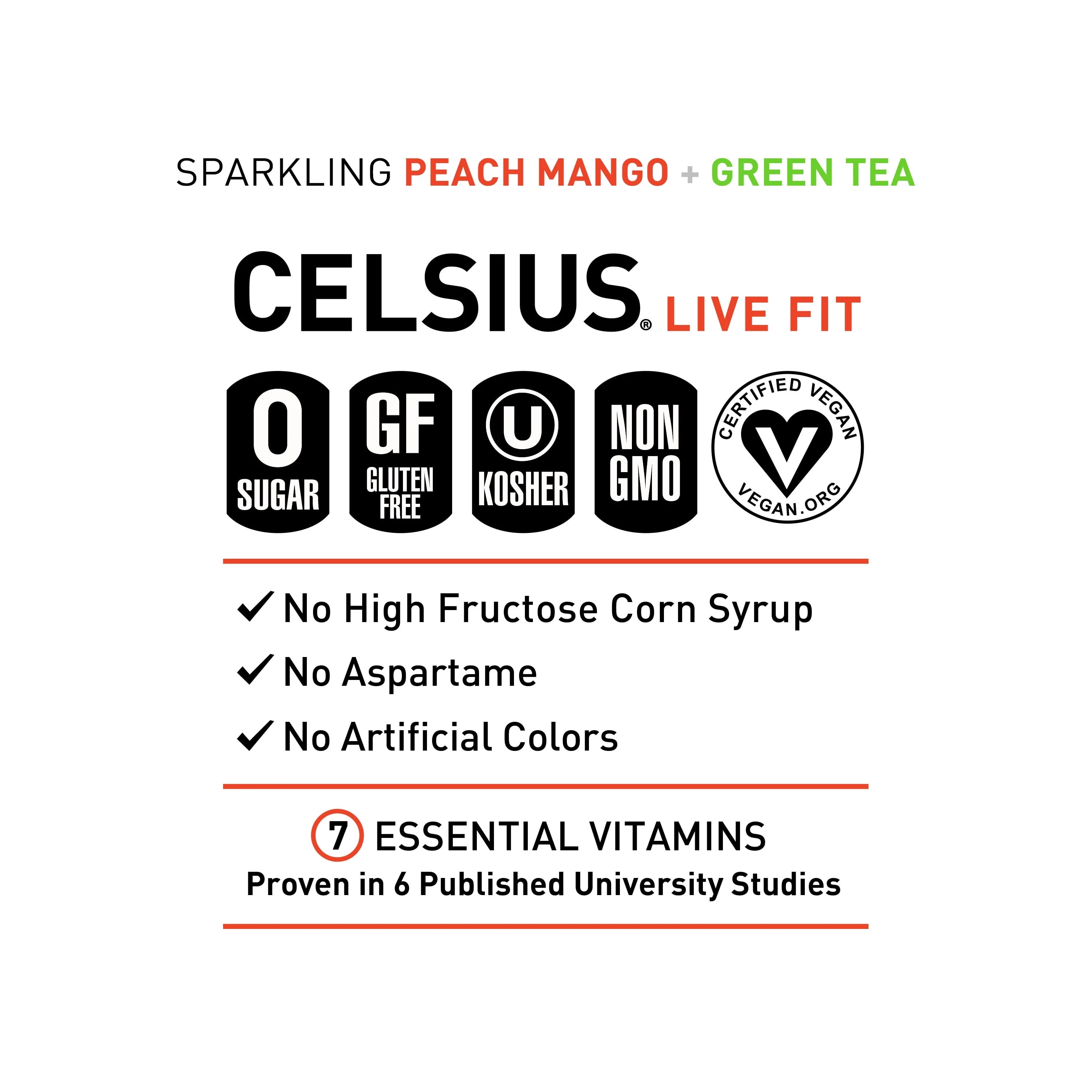CELSIUS Sparkling Space Variety Pack, Functional Energy Drink, 12 fl oz, 12-Pack T823