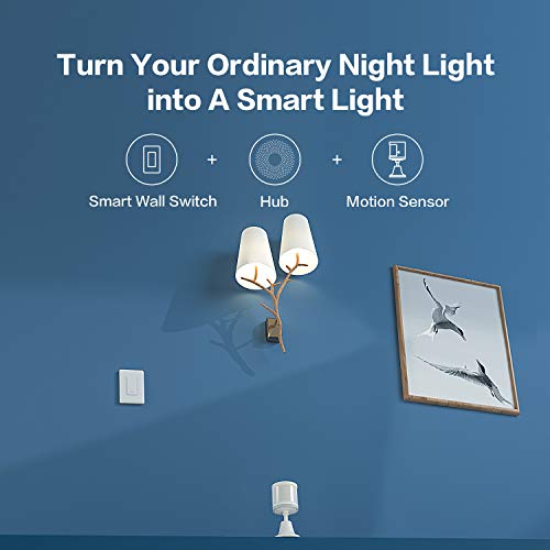 Aqara Smart Light Switch No Neutral Single Rocker, Zigbee, Requires Aqara Hub B510422