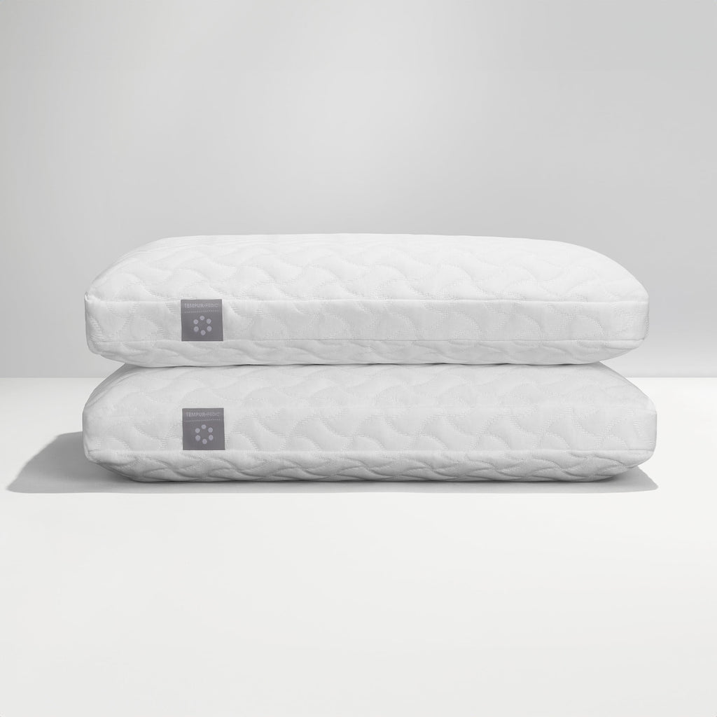 Tempur-Pedic Cloud Memory Foam Bed Pillow for Side and Back Sleepers. Queen. 2 Pack