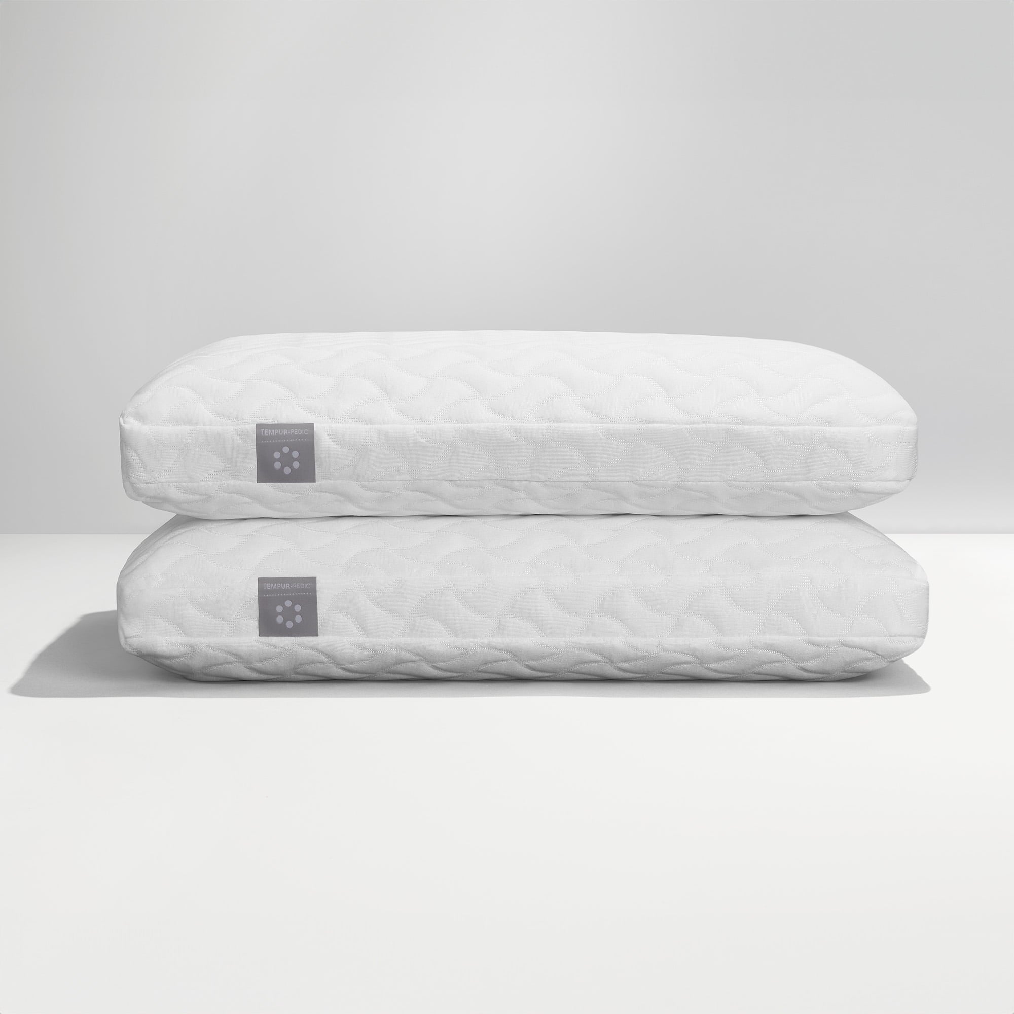 Tempur-Pedic Cloud Memory Foam Bed Pillow for Side and Back Sleepers. Queen. 2 Pack