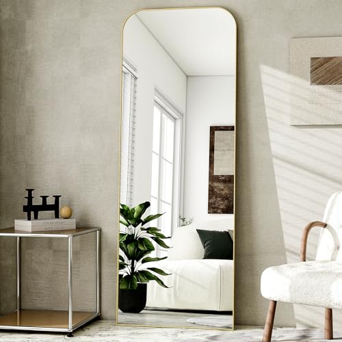 HARRITPURE 57"x20" Full Length Mirror with Aluminum Frame, Gold A38098