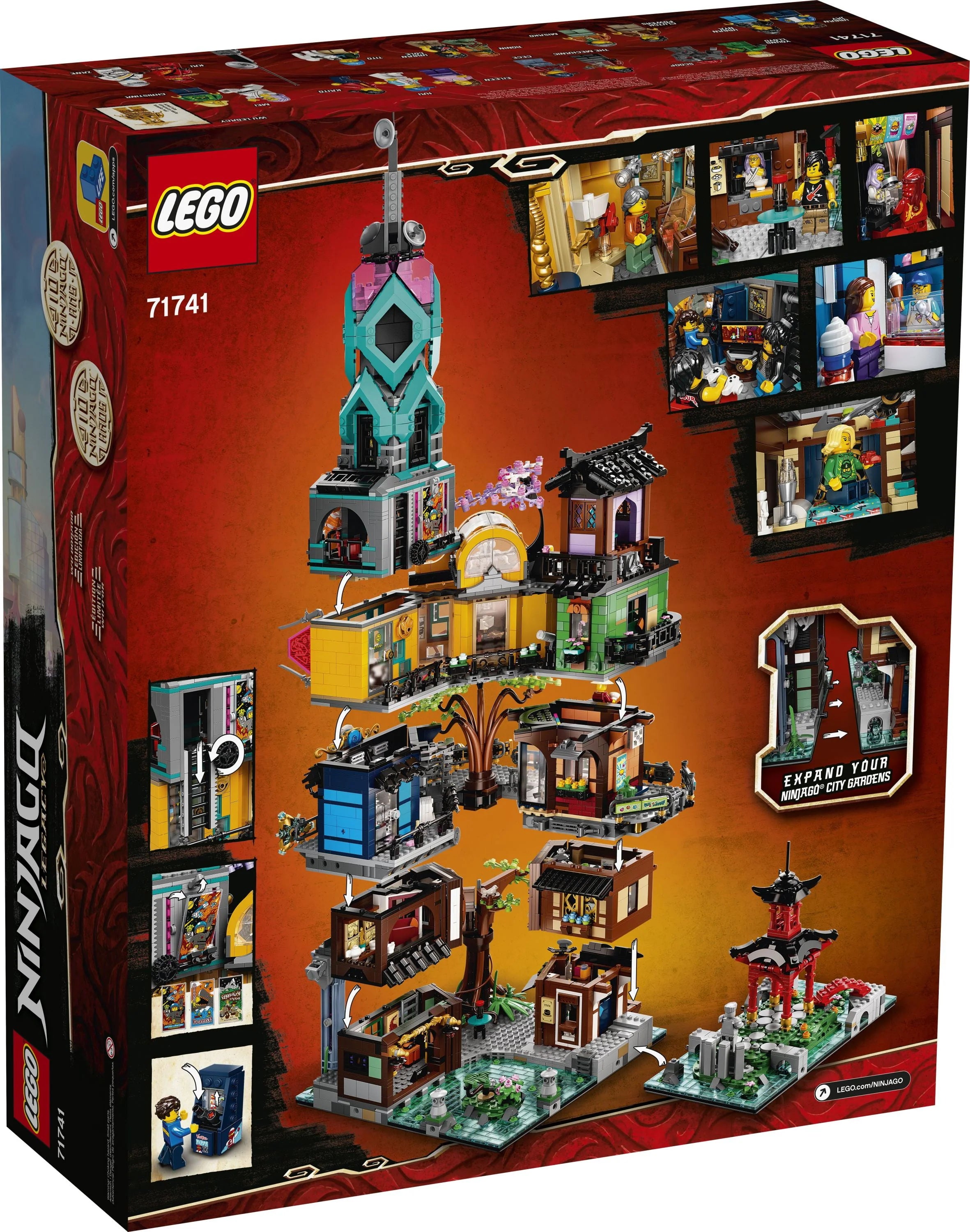 LEGO NINJAGO City Gardens 71741 Building Toy, 5,685 Pieces C221