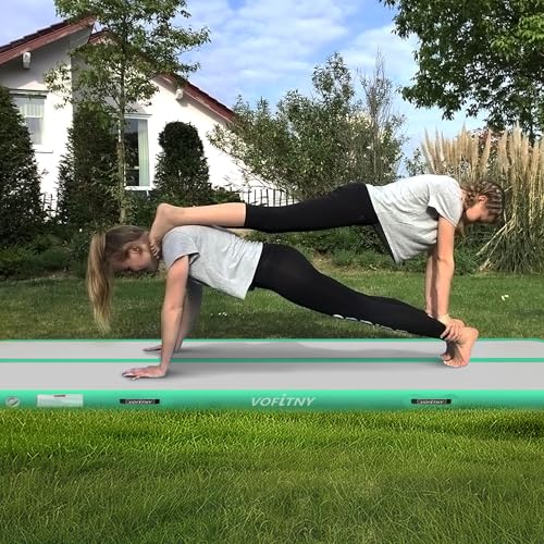 VOFiTNY Inflatable Gymnastics Air Track Tumbling Mat with Pump L674