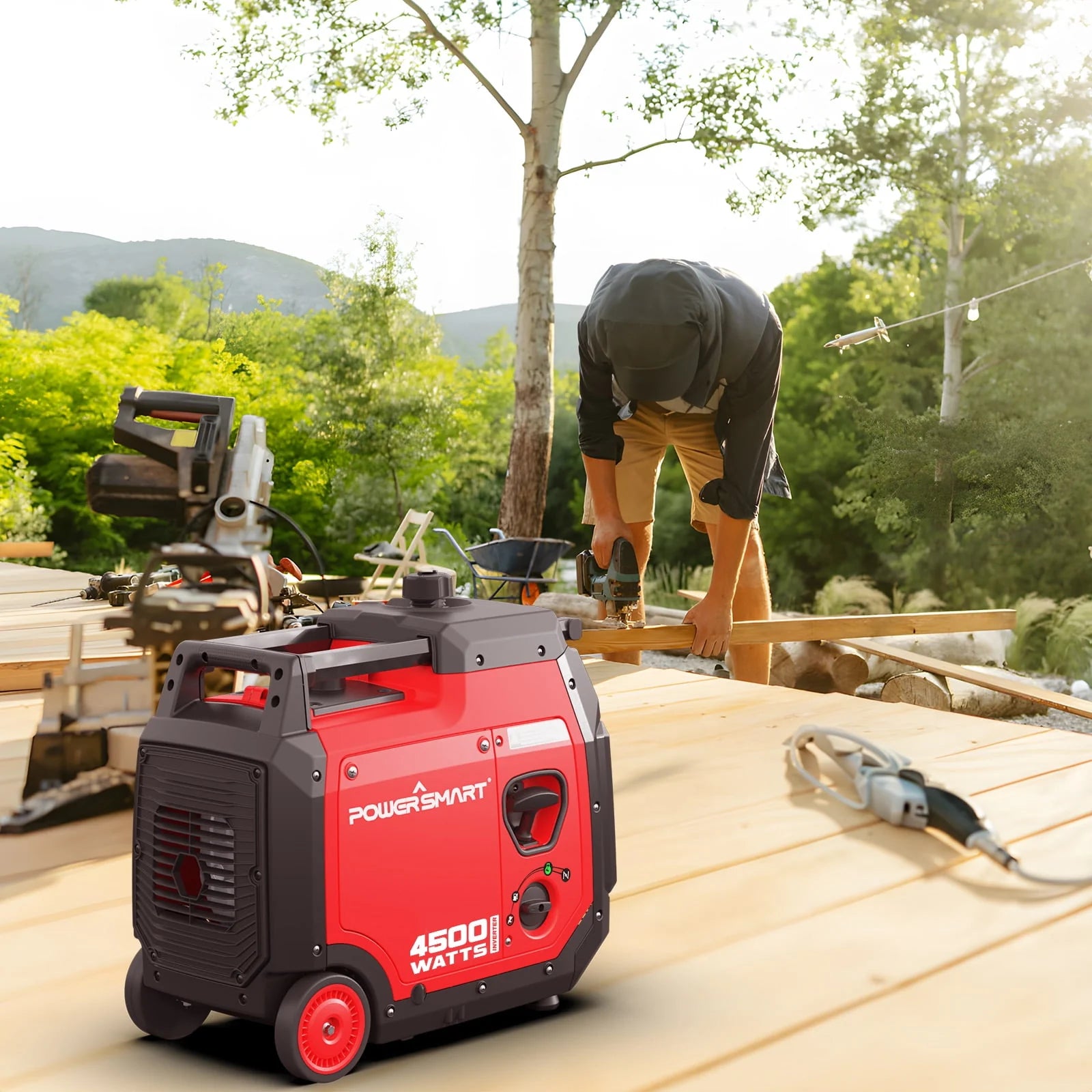 PowerSmart 4500W Portable Inverter Generator with Electric Start Q746