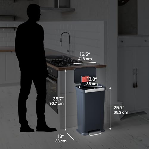iTouchless 13 Gallon Sensor Trash Can 2.0 Stainless Steel W51921