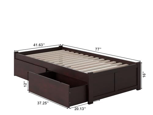 AFI Concord Platform Bed with Storage Drawers J78151