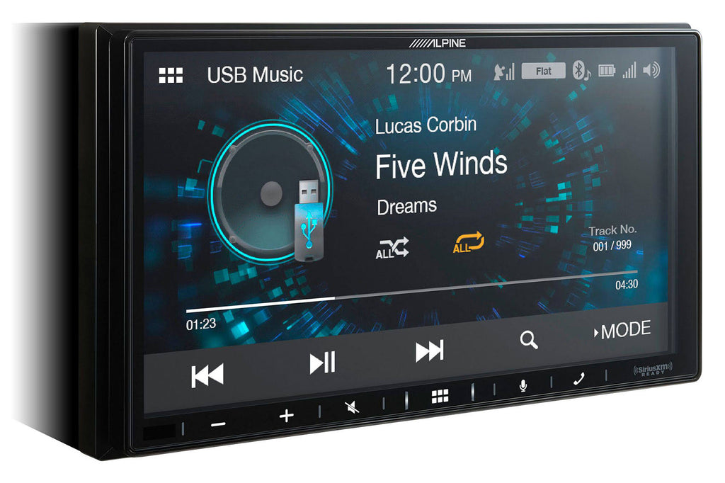 Alpine iLX-W650 CarPlay Receiver with KTA-450 Power Pack Z790298