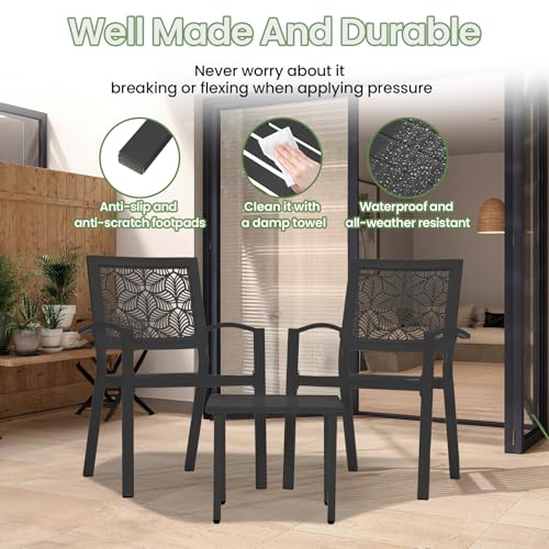 Peacock Blue Outdoor Bistro Set for 2 with Coffee Table R445