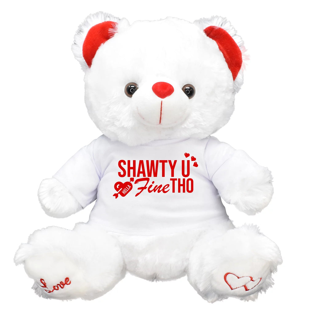 Shawty U Hella Fine Tho Galentines Gifts Teddy Bear Chocolates Gift Bag W719854