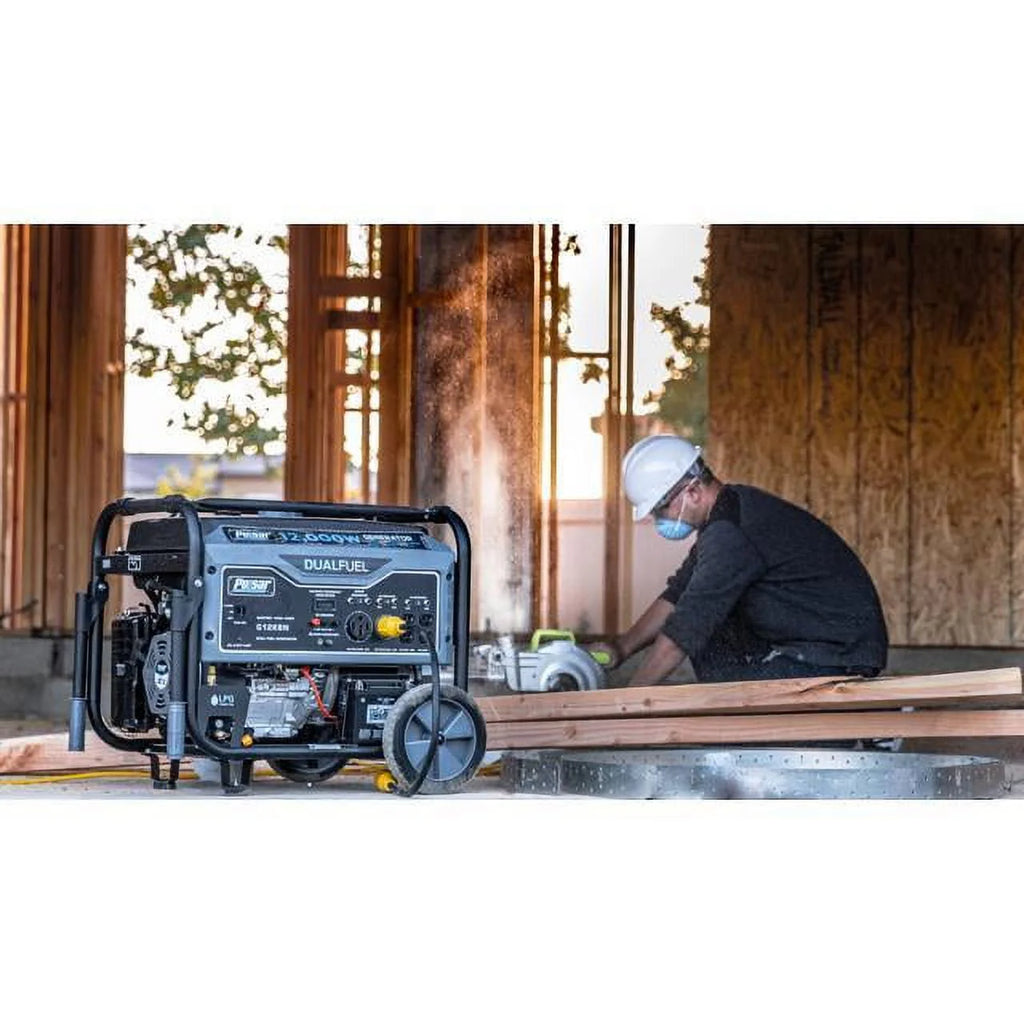 Pulsar 12,000W Dual Fuel Portable Generator with Electric Start K919