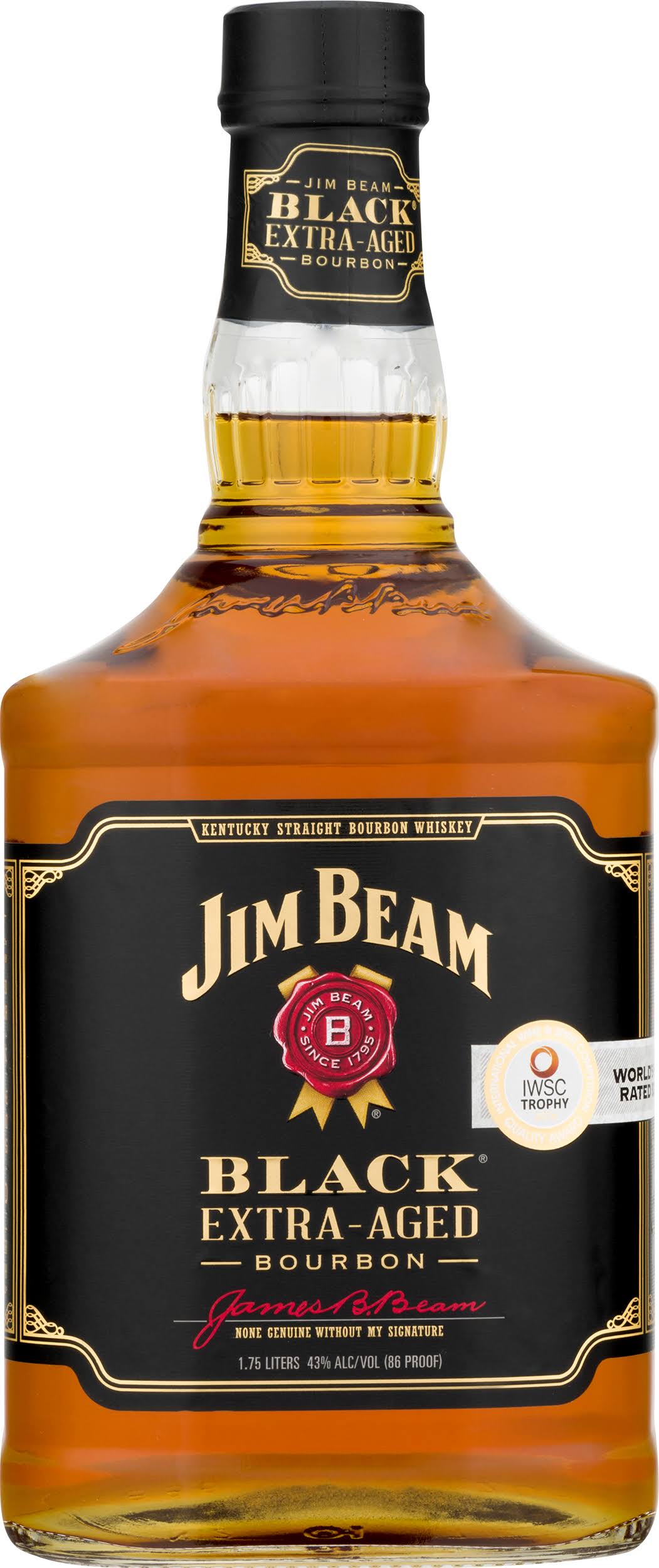 Jim Beam Black Aged 8 Year Old Bourbon - 1.75 L bottle - Megean