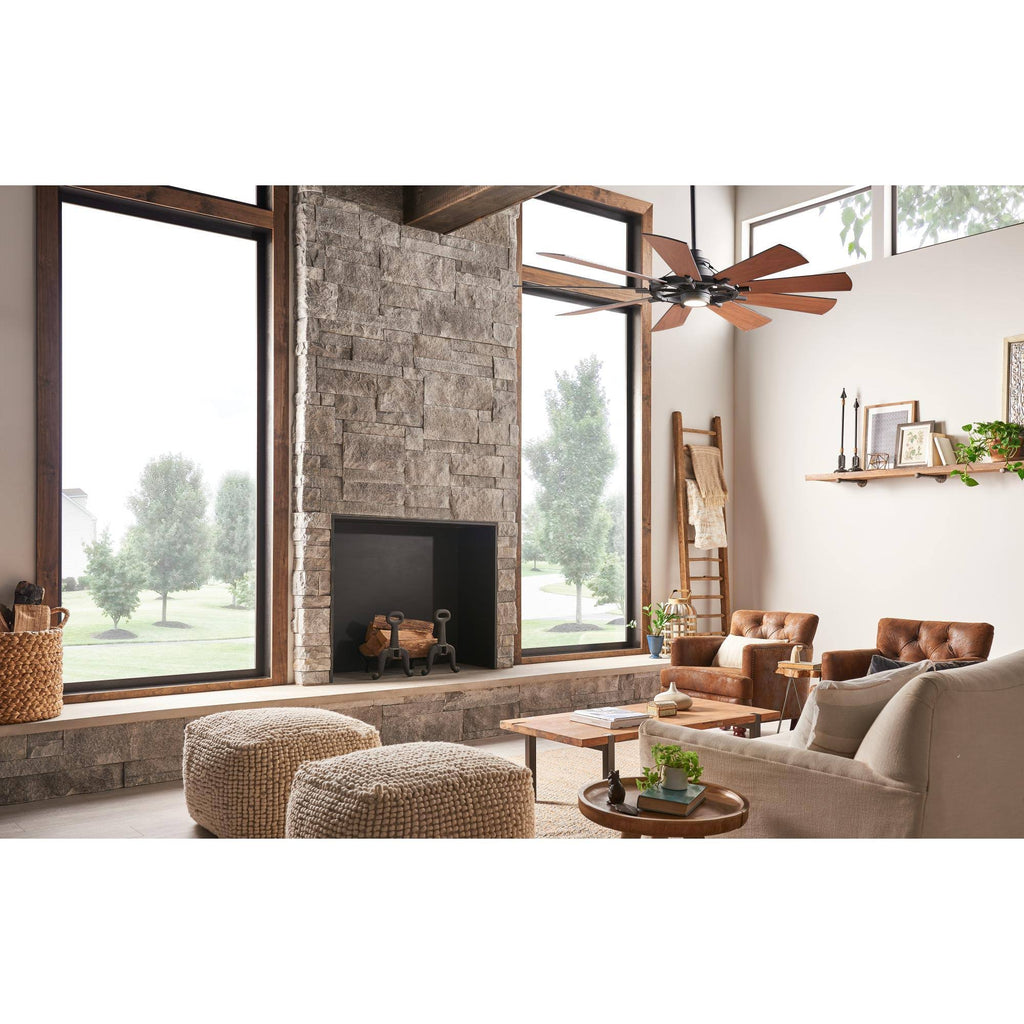 Kichler Gentry Anvil Iron 65x22 LED Ceiling Fan G79221