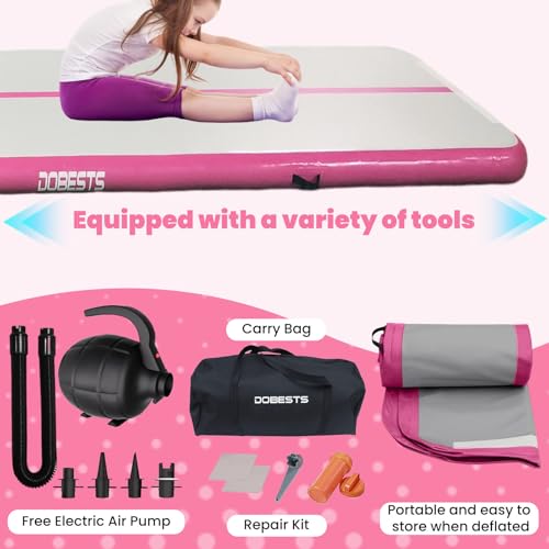 DOBESTS Inflatable Gymnastics Tumbling Mat with Pump G20525
