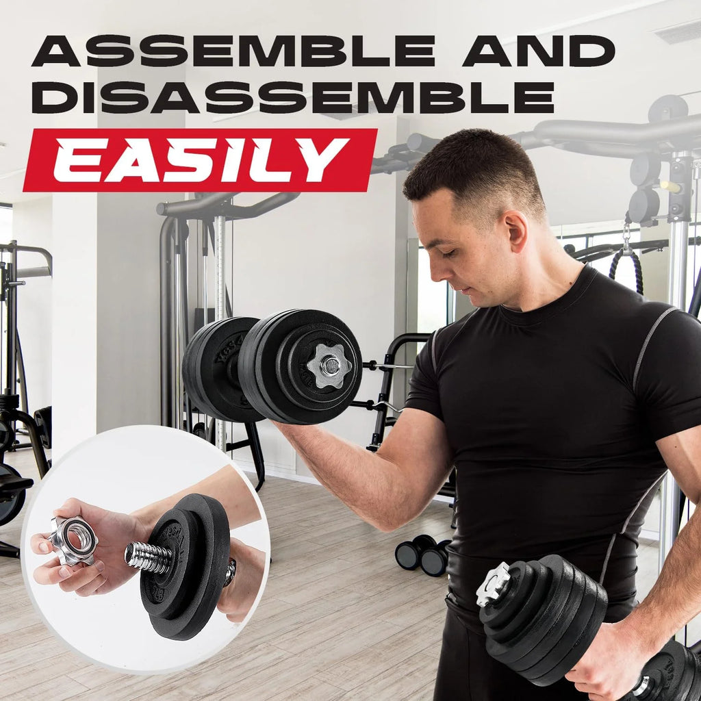 Yes4All 60 lbs Adjustable Dumbbell Set, Cast Iron Pair G3731