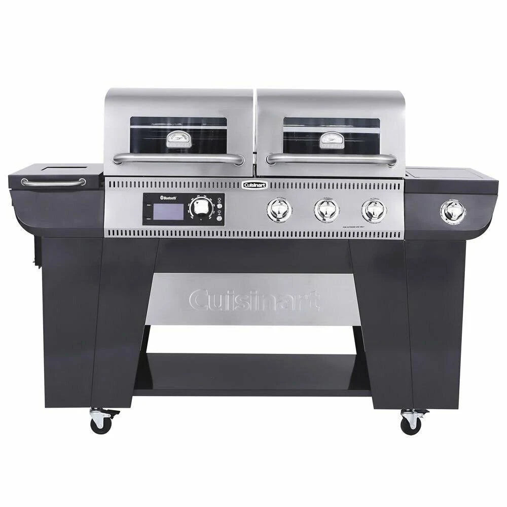 Cuisinart Twin Oaks Dual Function Pellet and GAS Grill, Size: 900 Square Inches
