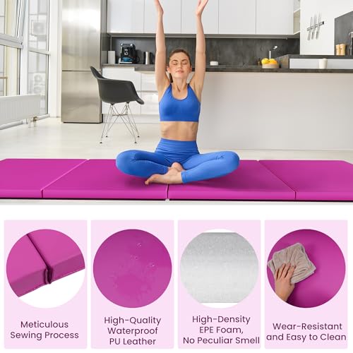 Folding Exercise Gymnastics Mat 2" Thick with Carrying Handles F717