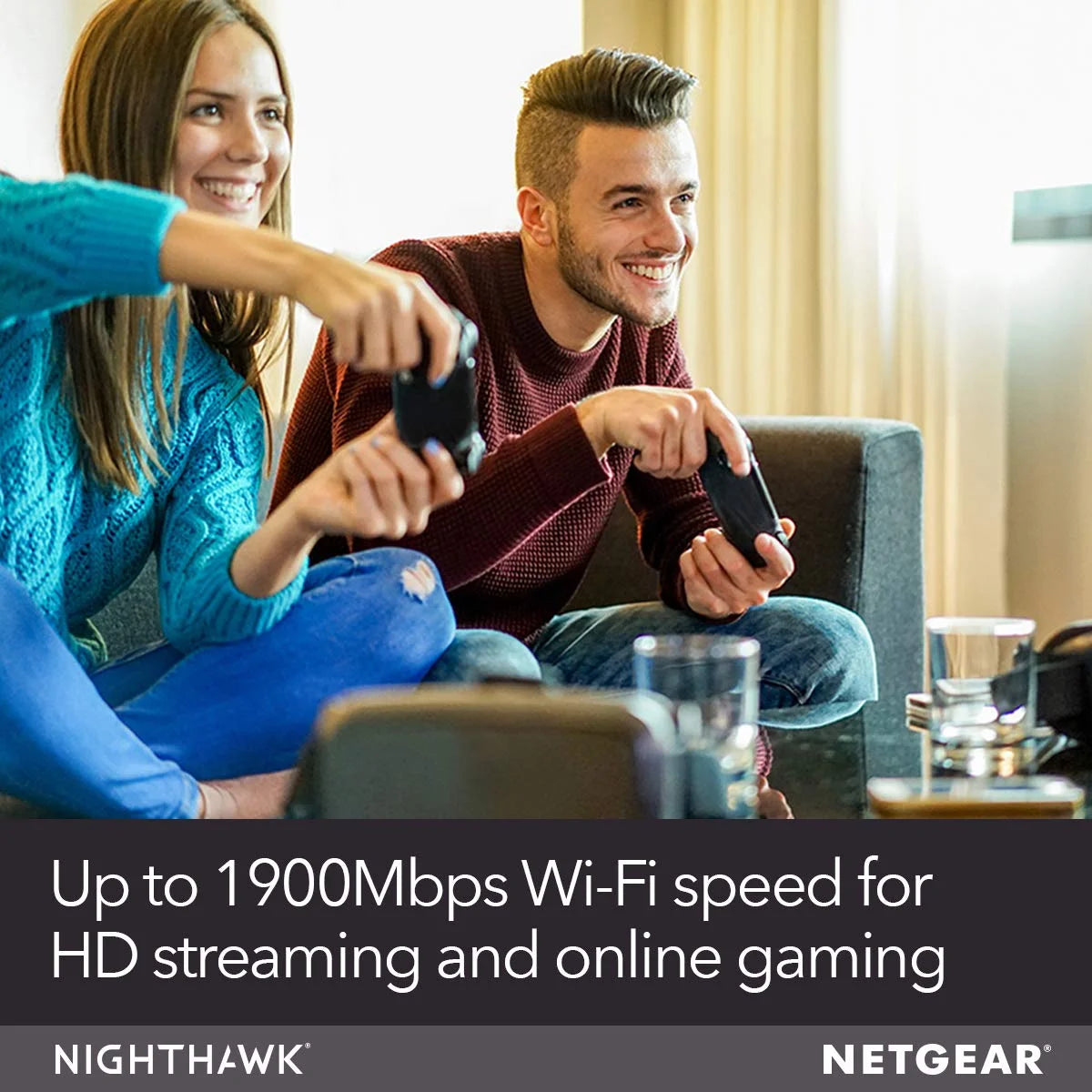 NETGEAR Nighthawk AC1900 DOCSIS 3.0 Cable Modem + WiFi Router (C7000) T860