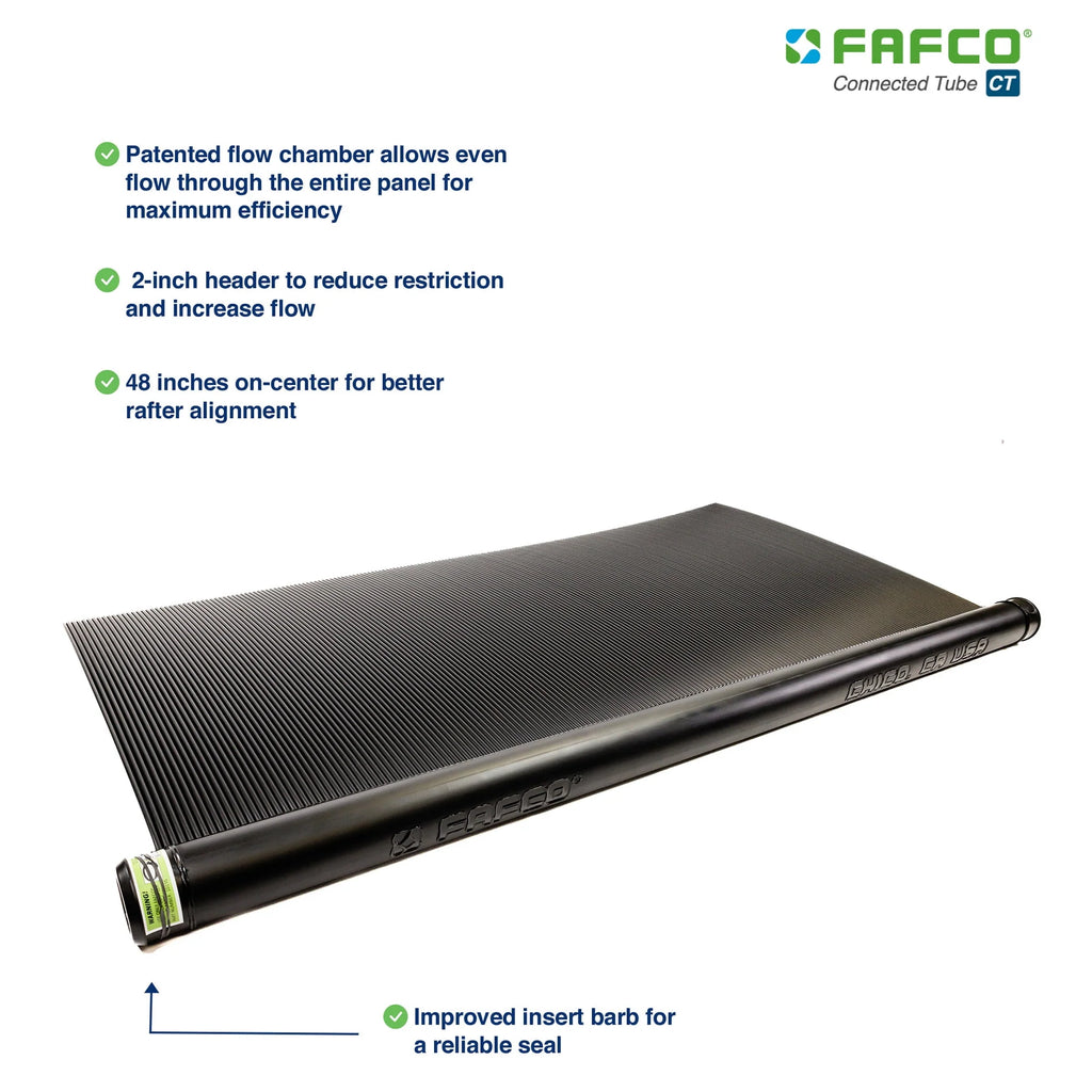 FAFCO 820 SunSaver Solar Powered Pool Heating System 4 x 10 Foot Panel Y76300
