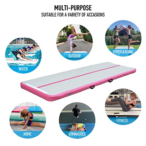 AKSPORT Gymnastics Air Mat Tumble Track with Air Pump A7907