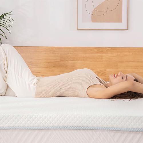 EGO Topper 2 Inch Twin Memory Foam Mattress Topper, Gel Infused, CertiPUR-US Certified F677