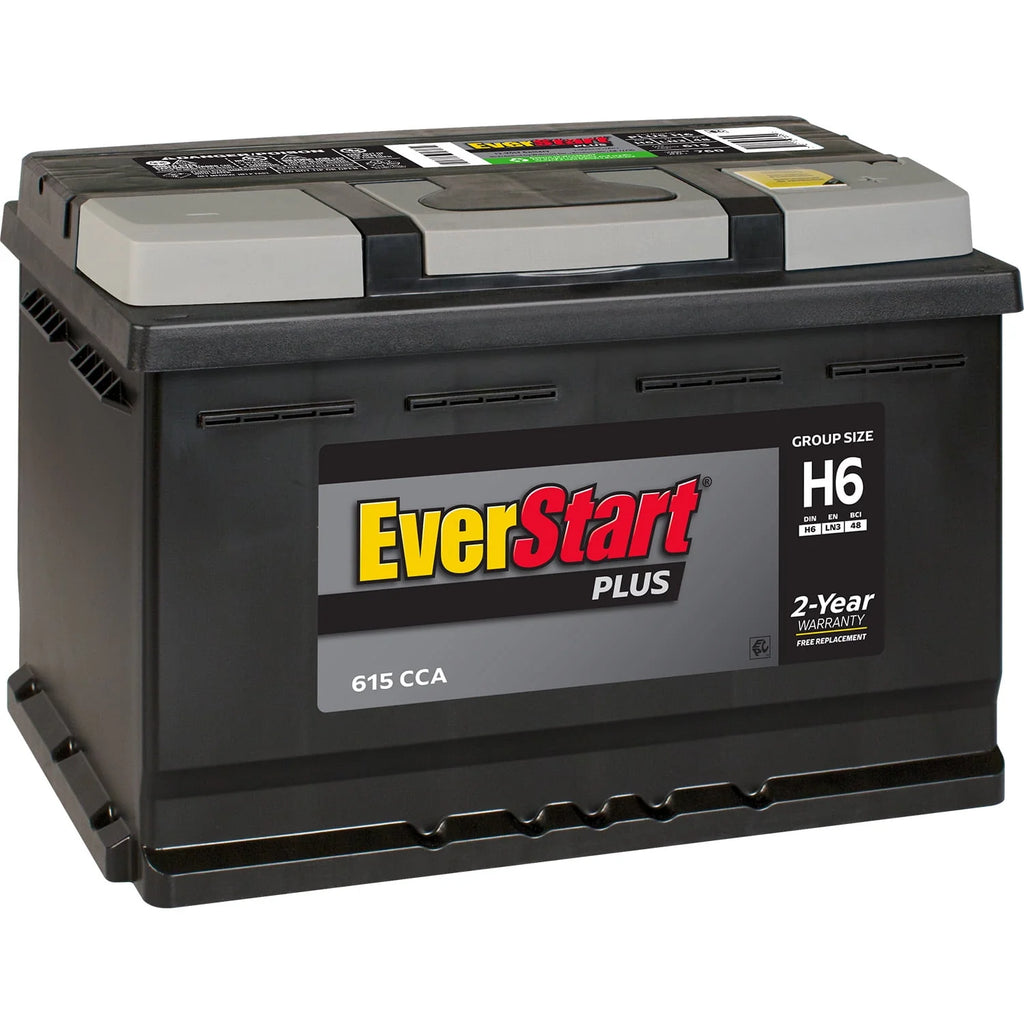EverStart Plus Lead Acid Automotive Battery, Group Size H6 / LN3 / 48 12 Volt, 615 CCA