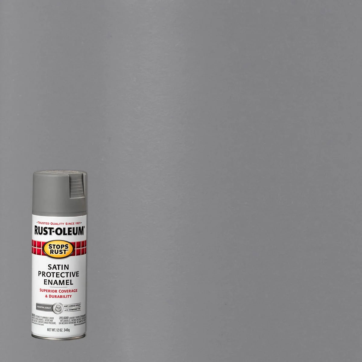 Rust-Oleum Stops Rust Satin Protective Enamel Spray Paint 285092, 12 oz Y531