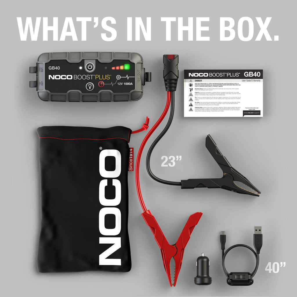 NOCO Boost Plus GB40 1000A Portable Lithium Jump Starter U788