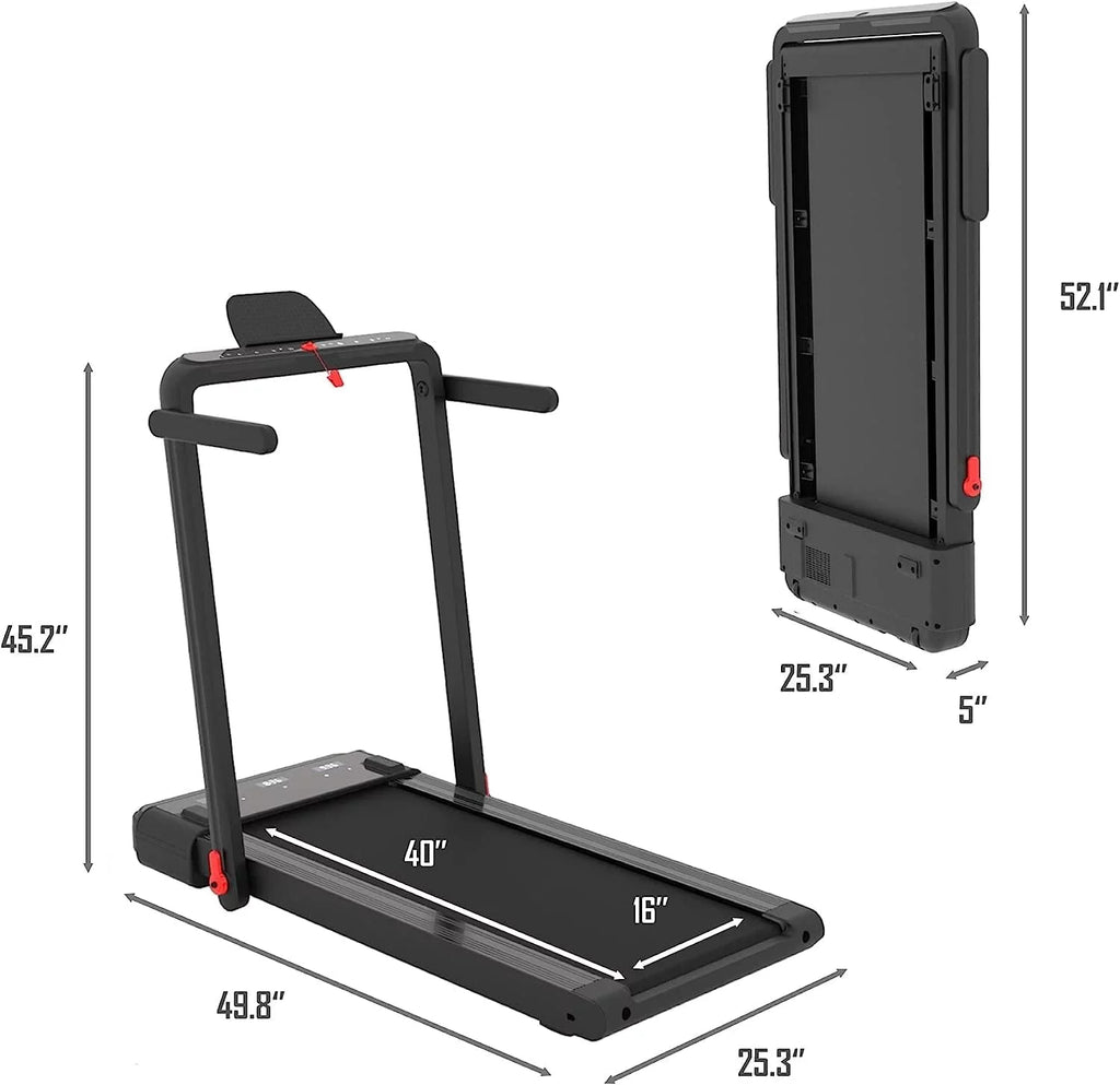 Under Desk Treadmill 2 in 1 Folding Portable Walking Electric with Remote Control S2694