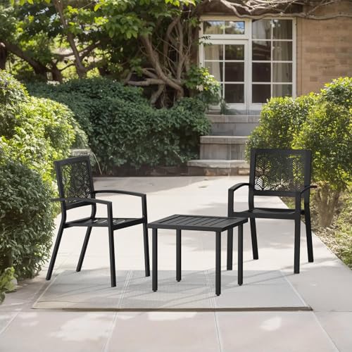 Peacock Blue Outdoor Bistro Set for 2 with Coffee Table R445