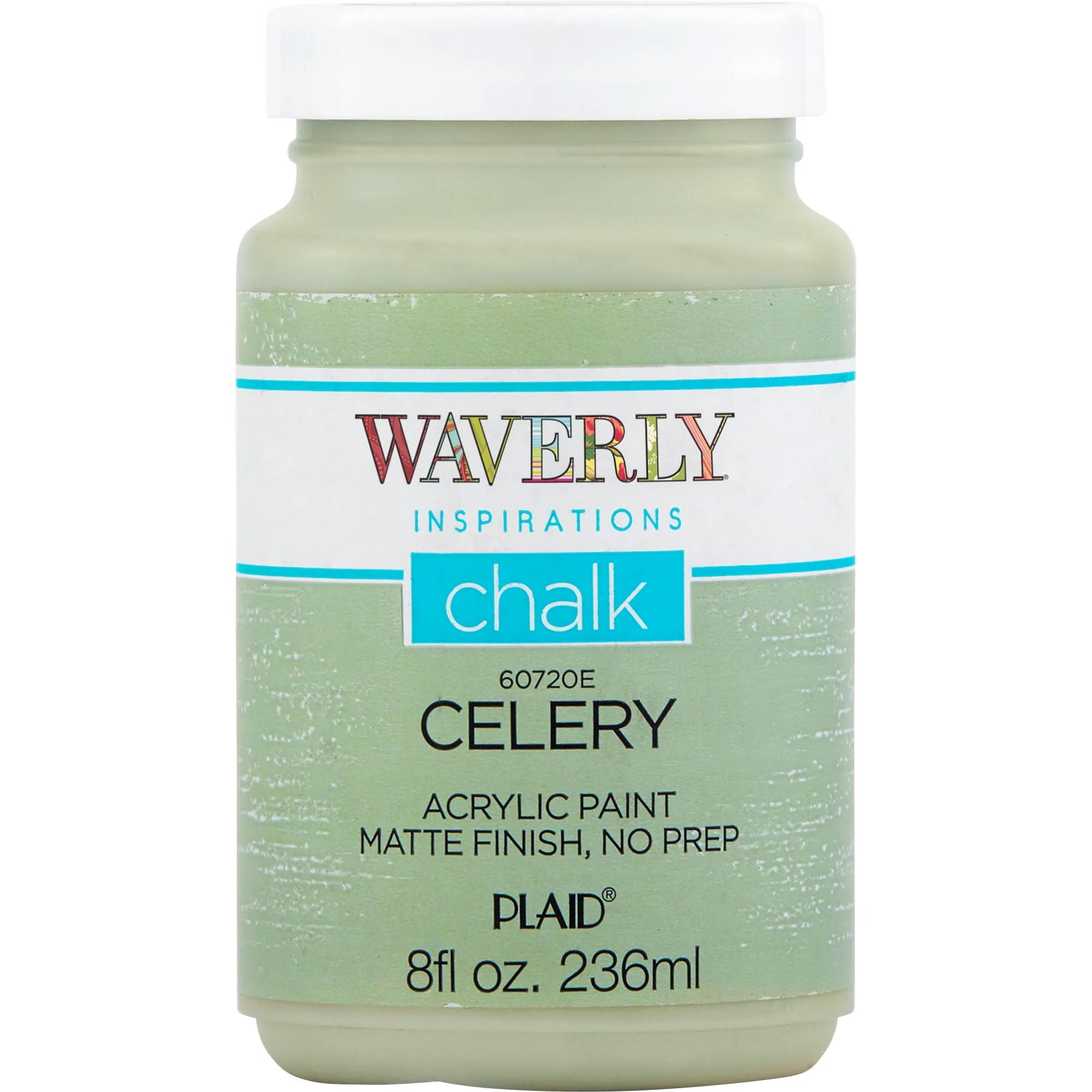 Waverly Inspirations Chalk Paint, Ultra Matte, White, 8 fl oz N9170
