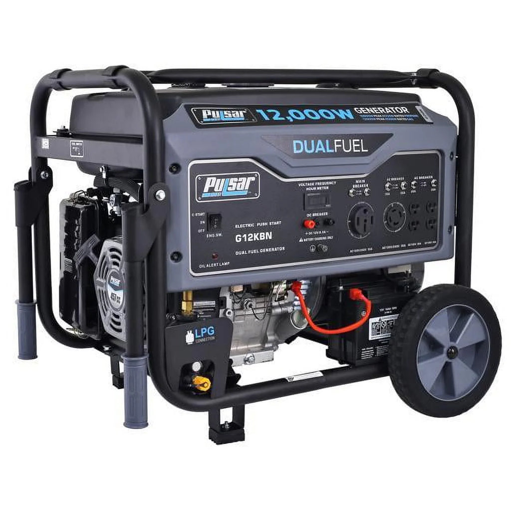 Pulsar 12,000W Dual Fuel Portable Generator with Electric Start K919