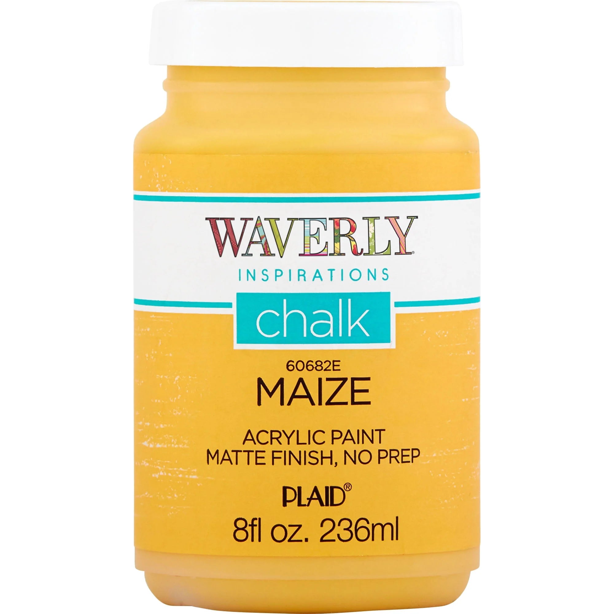 Waverly Inspirations Chalk Paint, Ultra Matte, White, 8 fl oz N9170