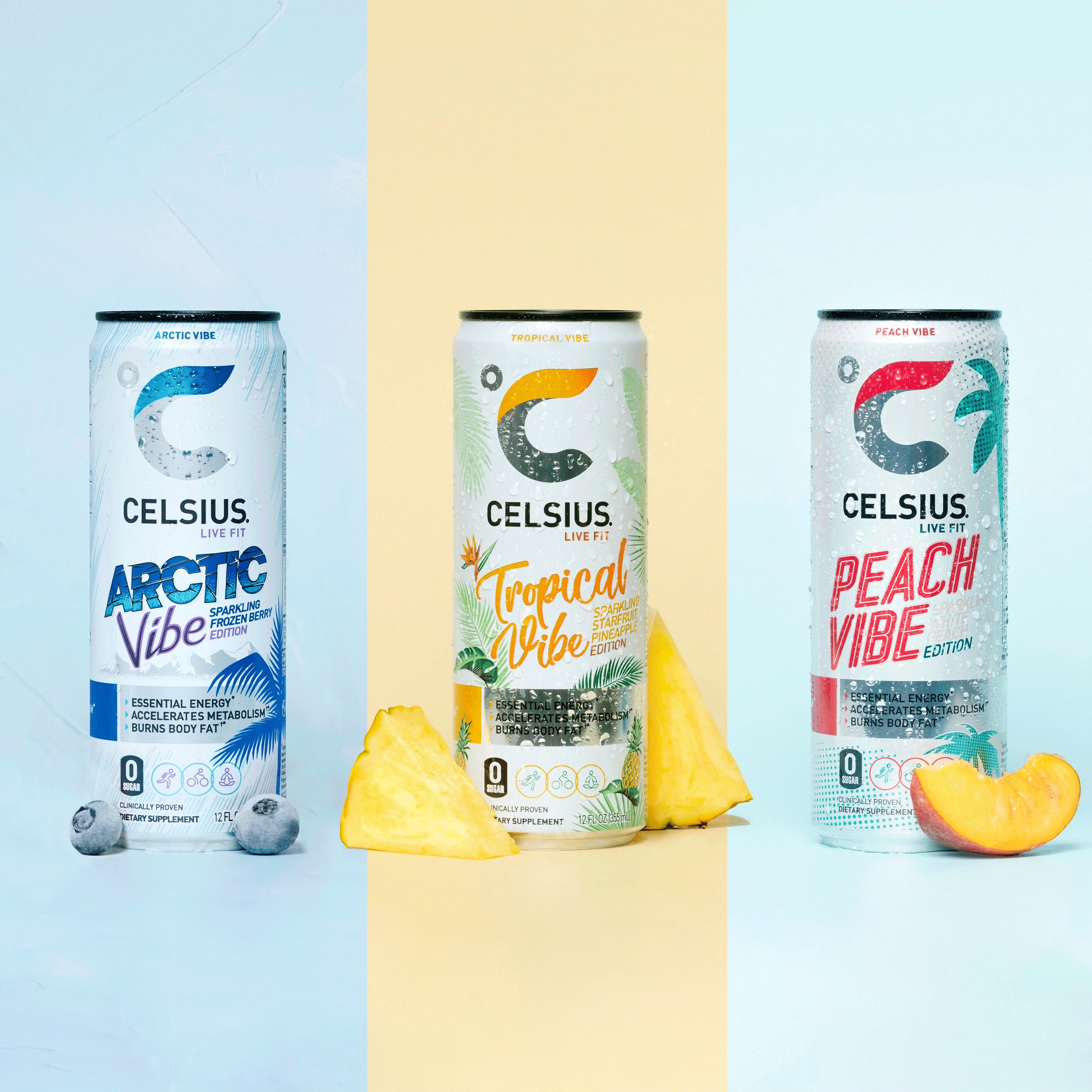 CELSIUS Sparkling Space Variety Pack, Functional Energy Drink, 12 fl oz, 12-Pack T823