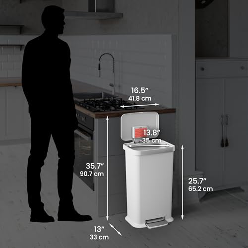 iTouchless 13 Gallon Sensor Trash Can 2.0 Stainless Steel W51921