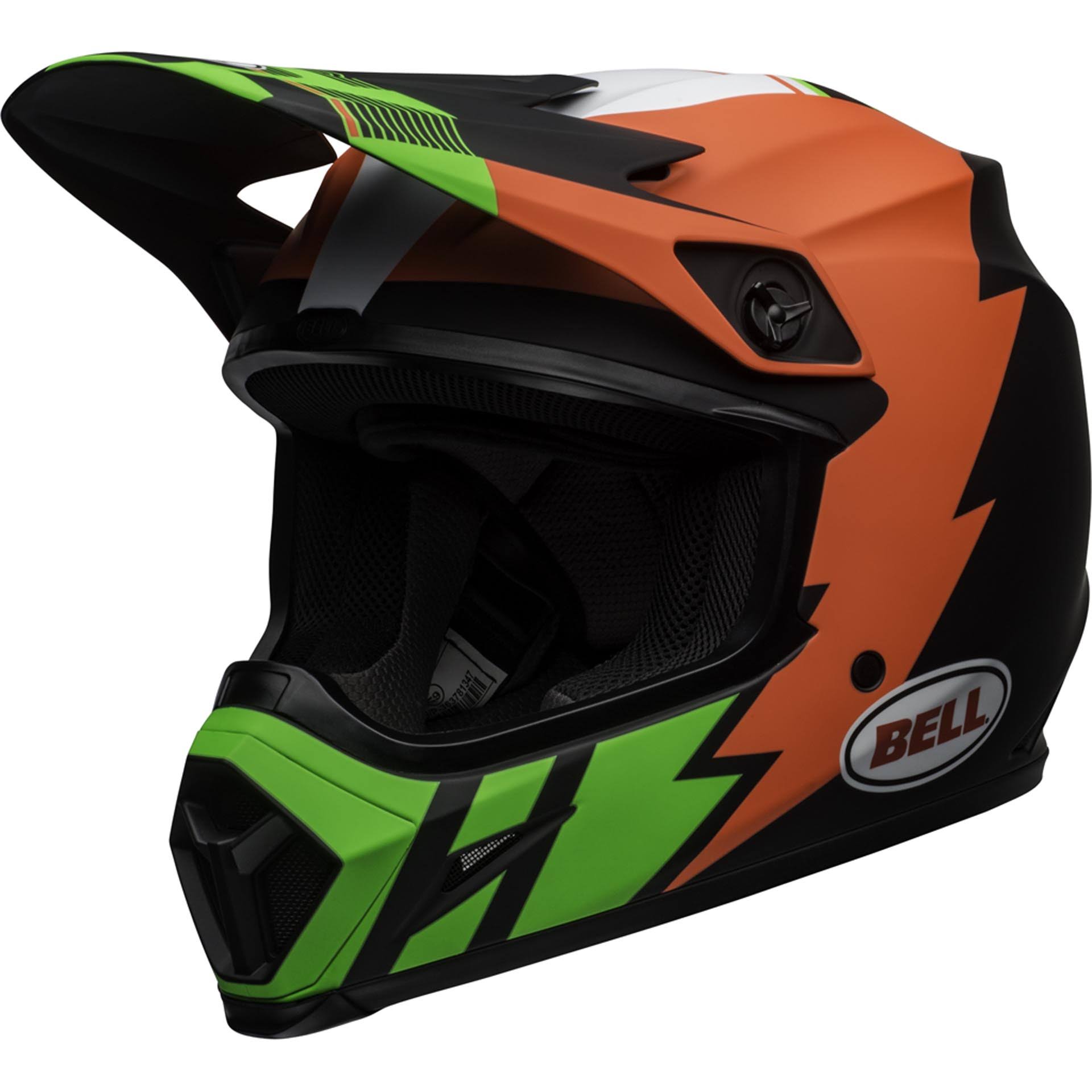 Bell MX-9 MIPS Strike Helmet Infrared/Green/Black G317