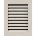 16 inchw x 12 inchh Vertical Gable Vent (21 inchw x 17 inchh Frame Size): Primed, Functional, Smooth Western Red Cedar Gable Ven