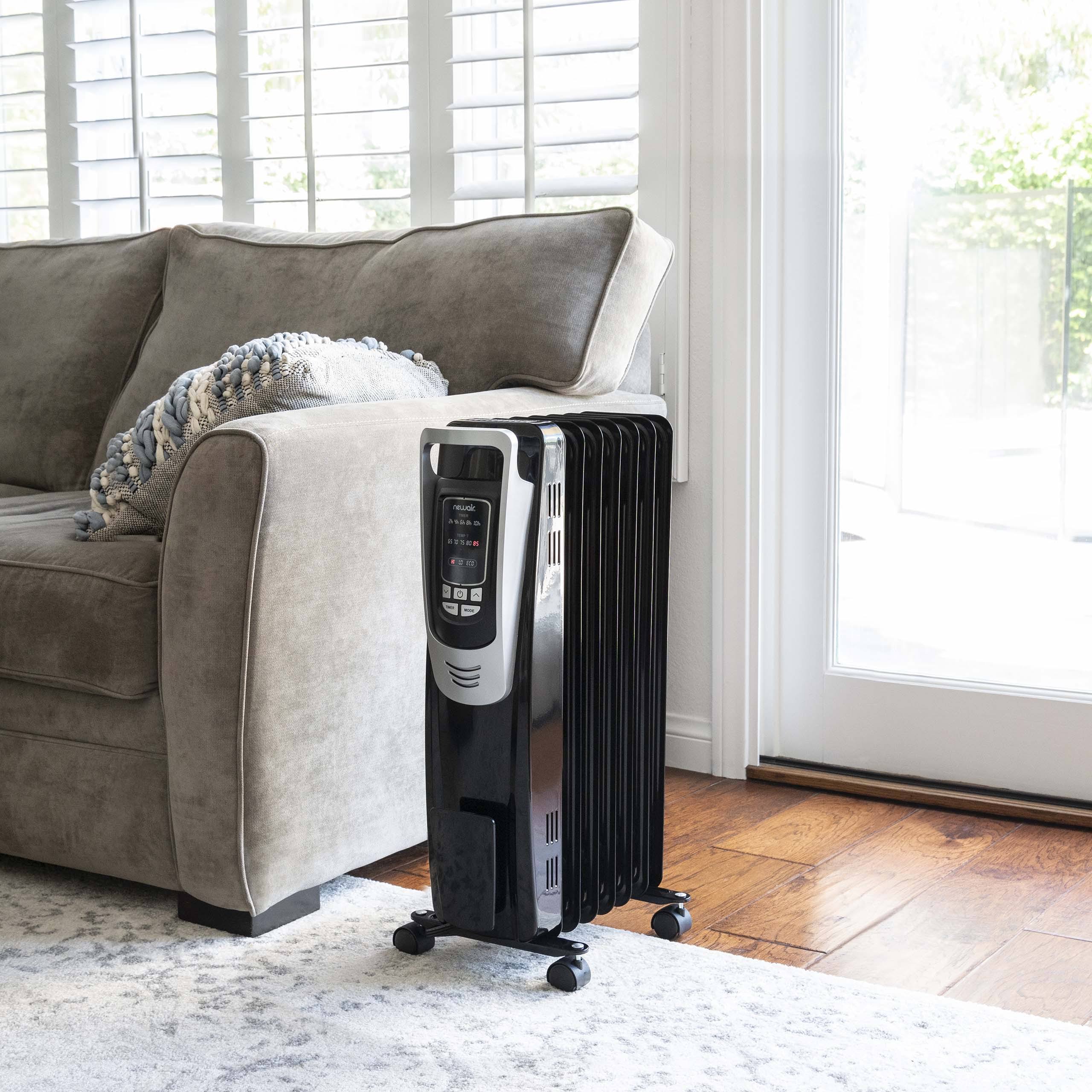 NewAir AH-450B Electric Oil-Filled Radiator Heater, Black Z5936