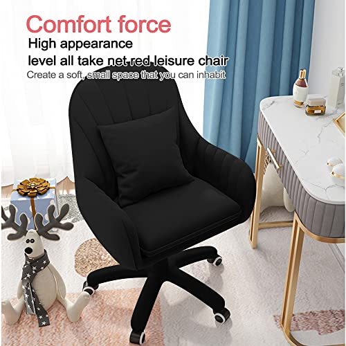 Mid-Back Upholstered Swivel Task Chair for Home Office N37900