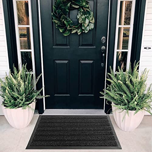 ubdyo Extra Durable Door Mat Non-Slip Outdoor Entrance 30" x 17" Bright Brown W5648