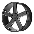 KMC KM702 Duece Wheel 22x9 6x6x139.7 +30mm Satin Black Milled