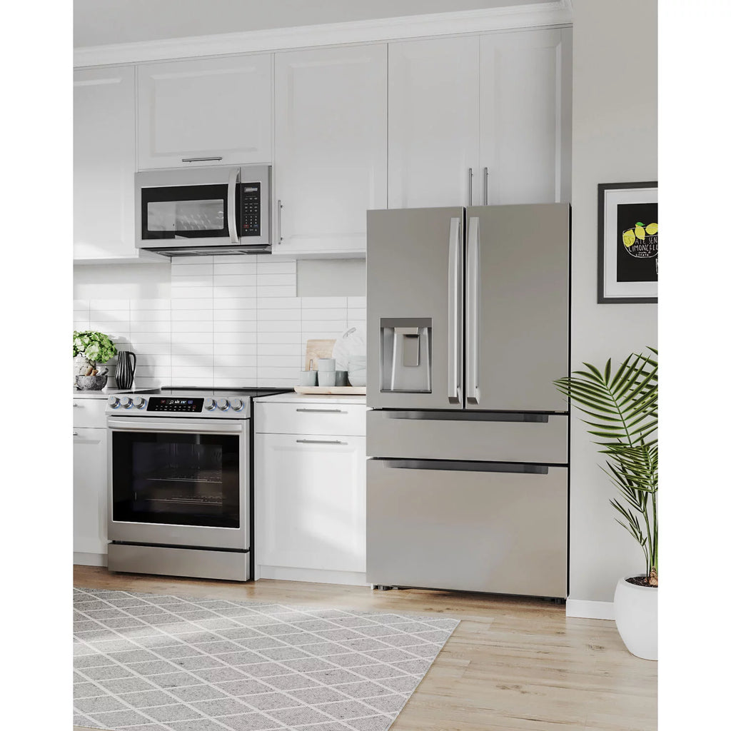 Midea 21.6 Cu. Ft. French Door Refrigerator, Stainless Steel W10647