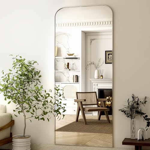 HARRITPURE 57"x20" Full Length Mirror with Aluminum Frame, Gold A38098