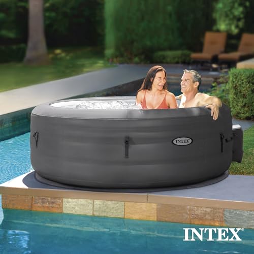INTEX SimpleSpa Inflatable Hot Tub, 6 Person Jet Massage Spa with Pump and Cover S2086