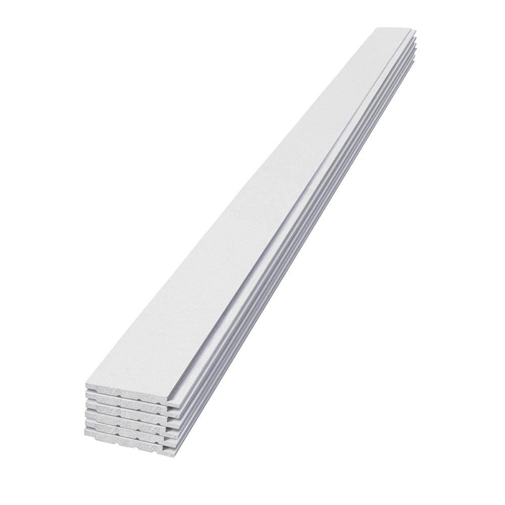 UFP-Edge 1 in. x 6 in. x 6 ft. Timeless Farmhouse Shiplap White Smooth Nickel Gap Pine (6-Pack)