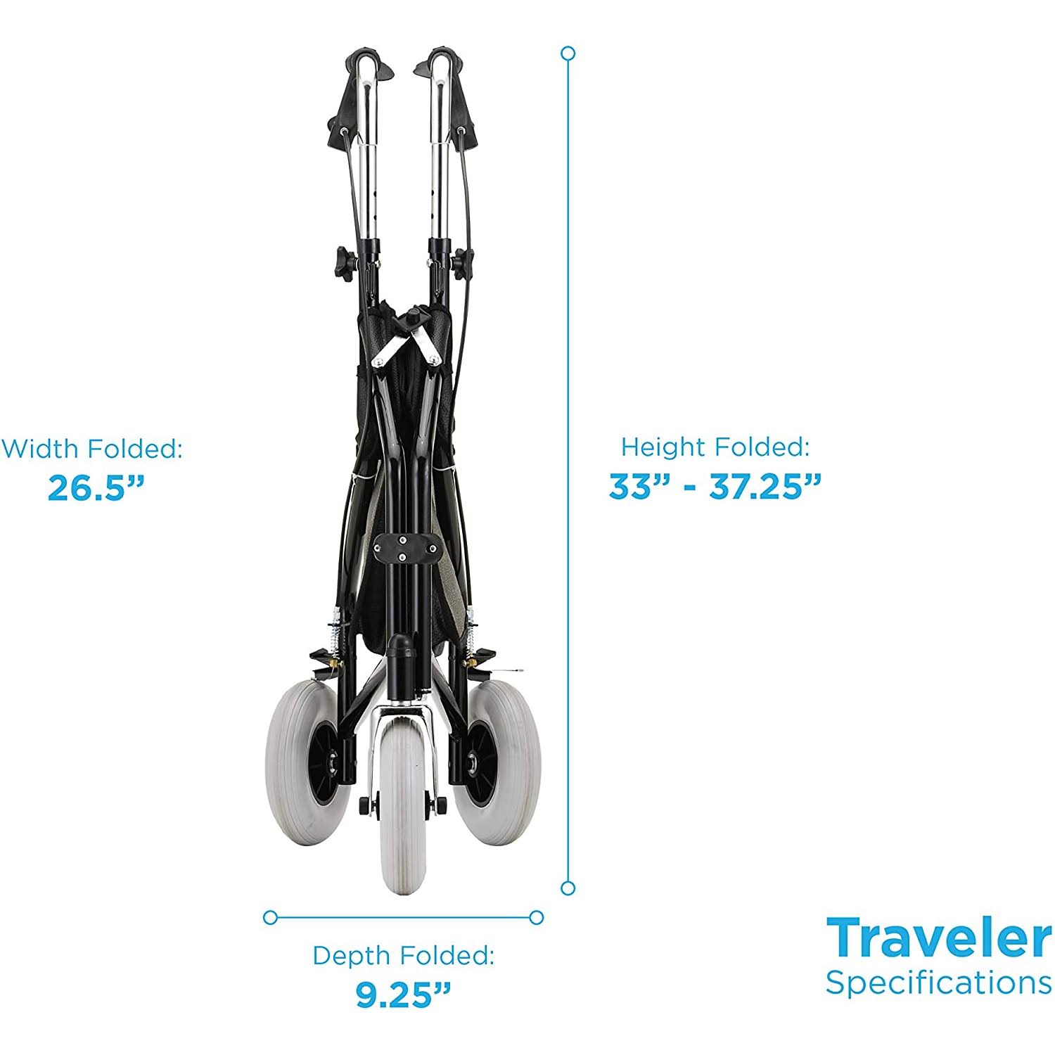Nova Traveler 3 Wheel Rollator Walker J40644