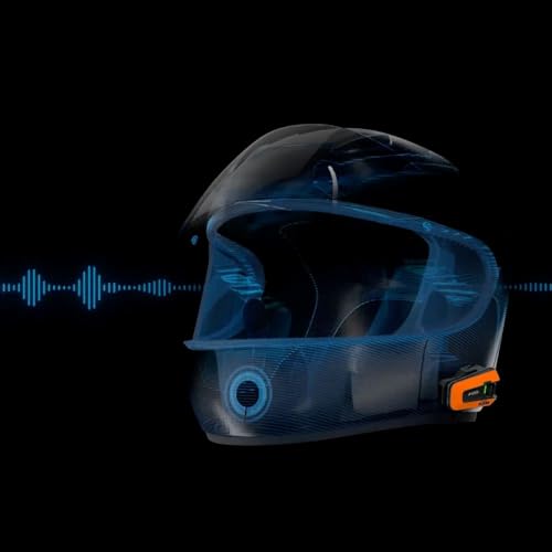 Cardo PACKTALK Edge Motorcycle Bluetooth Headset Intercom - Single Pack, Black P84142