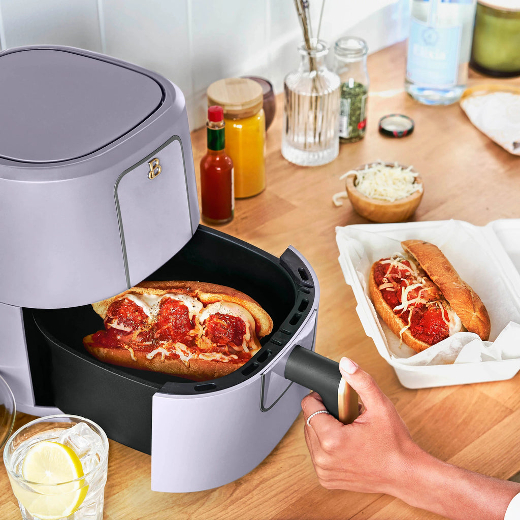 Beautiful 3 Qt Air Fryer with TurboCrisp Technology, White Icing by Drew Barrymore Q37808