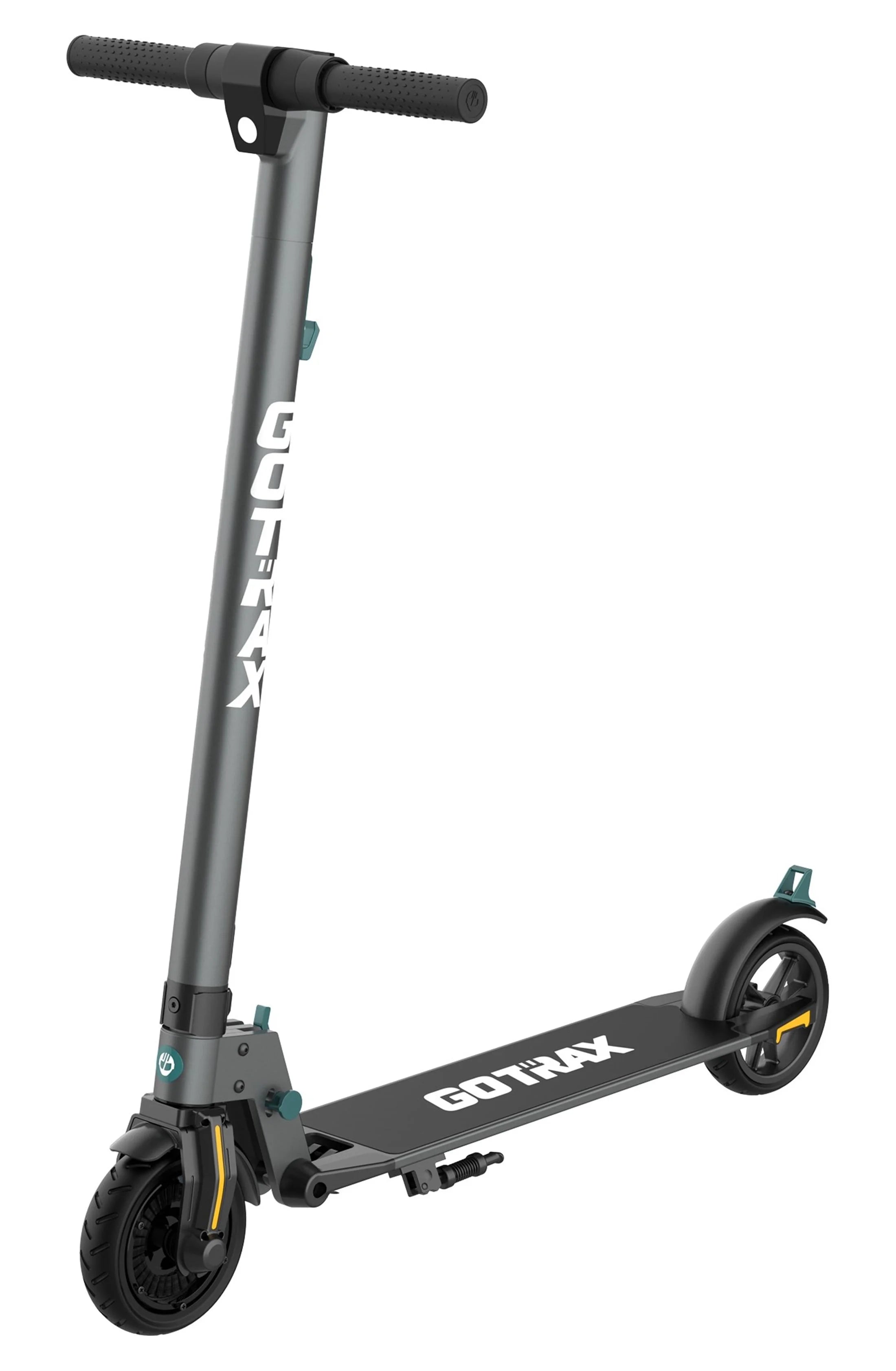 GOTRAX G2Plus Foldable Electric Scooter for Adult Teens Age of 8+ with 6 Tires, 200W 12mph, Gray